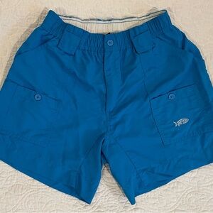 AFTCO Ocean Blue Fishing Shorts. Size 30